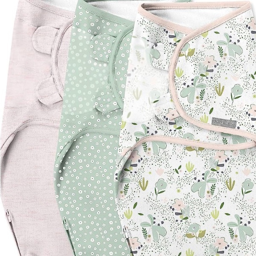 SwaddleMe by Ingenuity Easy Change Swaddle 3-Pack 100% Cotton NWOT
